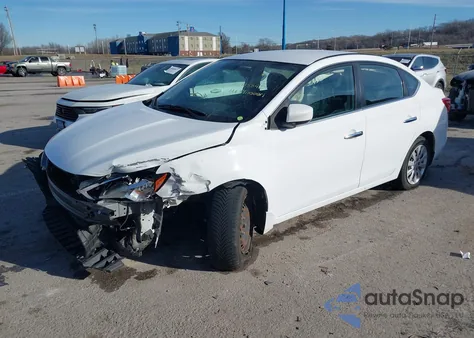 2017 Nissan Sentra Sv z USA, uszkodzony, nr VIN 3N1AB7APXHY375076